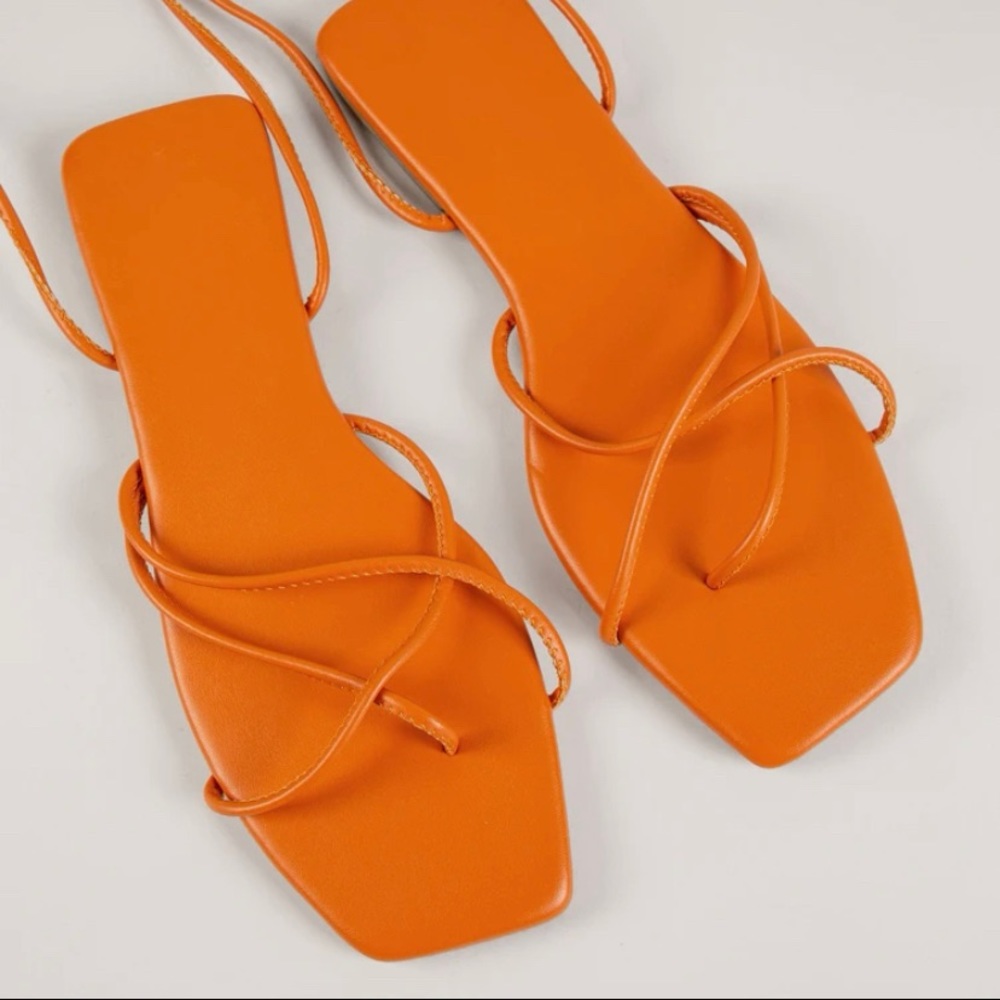 Orange sandals
